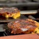 浅井 - ٩( °ꇴ °)۶━╹̻╹̻  やっぱ「すじねぎ焼き」の羽根は圧巻や