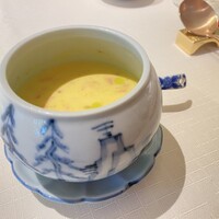 香桃 - とうもろこしと蟹の冷製スープ