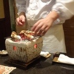 舞桜 - この秋初めての松茸一本焼き