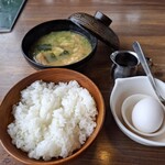 びっくりドンキー - 料理写真:卵かけご飯