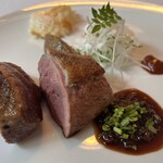 レストラン ル・ボワ(登大路ホテル) - 合鴨の炭火焼き