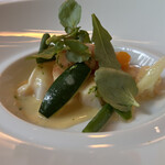 レストラン ル・ボワ(登大路ホテル) - 魚介サラダ