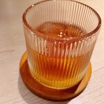 蓬左茶寮 - 麦茶のグラスでさえとても素敵！(お写真より実物の方が何倍も素敵です)