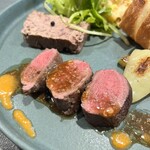 cuisine C - イノシシのパテと鹿ロース肉やわらか！