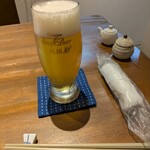 手打ちそば むら季  - 生ビール