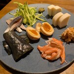 手打ちそば むら季  - 「おまかせ盛り合わせ」