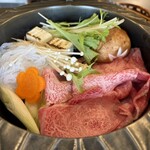 牛や清 - 上州黒毛和牛すき焼きお食事コース(特上)