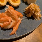 手打ちそば むら季  - 梅水晶・カニカマ