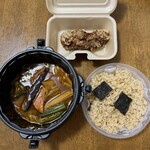 カレー食堂心 - 塩ザンギとたっぷり野菜のスープカレー (辛さ4) ¥1,850- (税込)