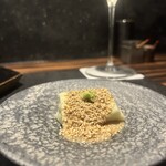鳥さと - 枝豆の胡麻豆腐