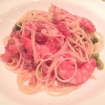 トラットリア・エンツォ - えびとブロッコリーのパスタ