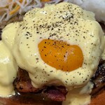 びっくりドンキー 広面店 - ベーコンエッグベネバーグディッシュS