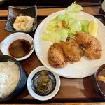 魚がし料理嘉鮮 - 鮪ほほ身フライ定食@1,182