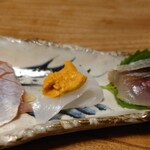 すし良 - お造り盛合せ。右側。