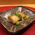 お料理 ちゃとら - ハモと松茸の春巻き
