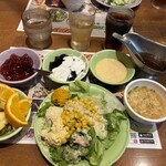 ブロンコビリー - ブロンコセット(ごはん・サラダバー)858円、セットドリンクバー220円