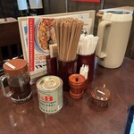 お食事処　萬揚げとん福天 - 卓上セット❗️