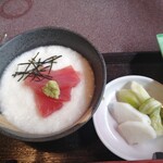 長寿庵 - 山かけとろろ、漬物