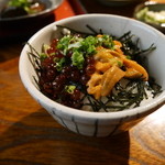 まるさん屋 - ミニいくら・ウニ丼1500円