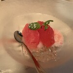 ハンバーグ ウィル - ルビーグレープフルーツのシャーベット シャンパンジュレ