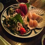 ばんや - たらきく、マグロ赤身、ホタテ