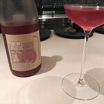 Ristorante SHIKAZAWA - 果実っぽい甘さと酸味がジュースのようでしたが、アルコールのお陰かほどよい感じでのみやすかったです。