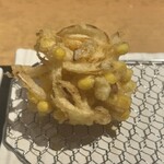 まきの - 夏のとうもろこしと玉ねぎのかき揚げ