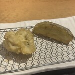 まきの - 水茄子と鱧の天ぷら