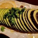 肴や - 水茄子のカルパッチョ～♪