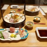 界 加賀 - 宝楽盛り：八寸／お造り
