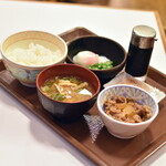 すき家 - 料理写真:牛まぜのっけ朝食・ごはんミニ（３９０円）２０２５年９月