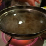 炭火焼 ゆうじ - カセットコンロとしゃぶしゃぶ鍋