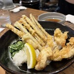 筑後うどん まがり - 冷鶏ごぼう