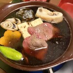 鶴我 会津本店 - 桜カルビ鍋