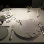 テーブルセッティング。