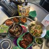 モナミ食堂 - 最初のセット　コレ2人前？？？位きます