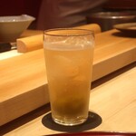 鮨 しみづ - 梅酒ソーダ割り