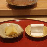 鮨 しみづ - おつまみがりとフィンガーガーゼ