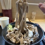 吉そば - とろろそば[極幅そばVer.]