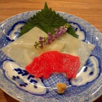 とんかつ 勝山 - うどんの刺身