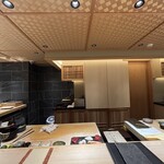 江戸前寿司 すし福 - 内観　カウンター席からの風景