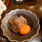 肉割烹 英 - 本日の温菜 和牛リブロースのすき焼き仕立て