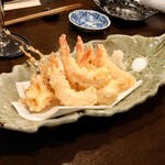 肉割烹 英 - 天使の海老 天ぷら