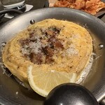 RODEO - ポルチーニ茸のオムレツ。前回は十勝マッシュルームでした。キノコのソテーが美味