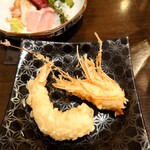 肉割烹 英 - 天使の海老 天ぷら