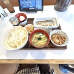 すき家 - 牛塩さばたまかけ朝食