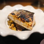 アカ - 前菜としてパエリア。サンマがあぶらがノリノリでふっくら。最高のサンマでした。