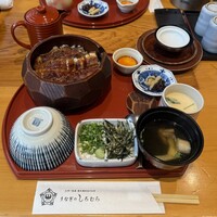 うなぎのしろむら 春日井 - 活うなぎひつまぶし(上)肝吸い付