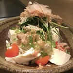 鉄板ダイニング ゆたか - 音戸ちりめんと豆腐のサラダ