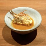 Kusunoki Hon Ten - Head of Kuruma Ebi with Shrimp Sauce